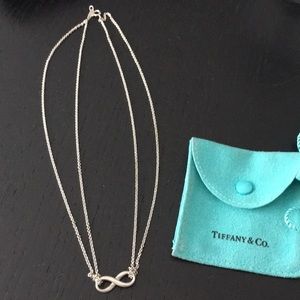 Tiffany & Co Silver Infinity Pendant Necklace